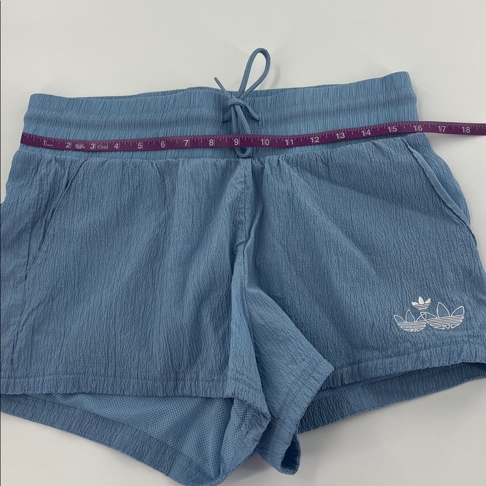 Adidas active Light Blue Disrupted Shorts workout casual gym - Picture 6 of 9